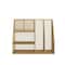 Martha Stewart Ryder Gold Mesh Metal Large Desktop Organizer with Magazine File Holder, Pen Holder, and Storage HH-OHD03-GLD-MS - alternate 2